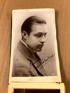Rudolph Valentino Extremely Rare Early Autographed Photo 20s The Sheik - Picture 1 of 13
