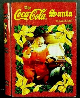 "The Coca-Cola Santa" Tin Book By Haddon Sundblom Holiday Stash Safe Empty - Image 1 of 4