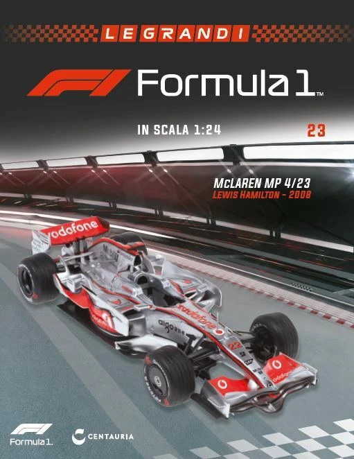 LE GRANDI FORMULA 1 McLAREN MP 4/23 DI LEWIS HAMILTON DEL 2008 IN SCALA 1:24 - Immagine 1 di 1