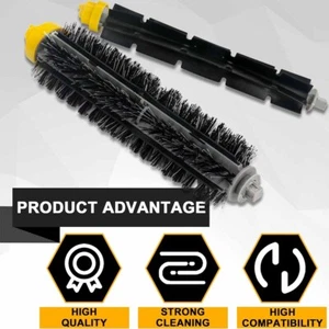 Bristle Brush & Flexible Beater Brush for iRobot 692 694 650 614 Vacuum Cleaner - Picture 1 of 8