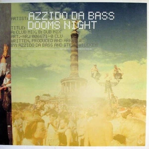 AZZIDO DA BASS - DOOMS NIGHT - TRANCE BREAKBEAT UK GARAGE - 12” VINYL RECORD DJ - Imagen 1 de 8