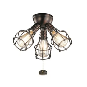 Kichler LED Industrial 3 Light Fixture, Oil Brushed Bronze - 380041OBB - Picture 1 of 1