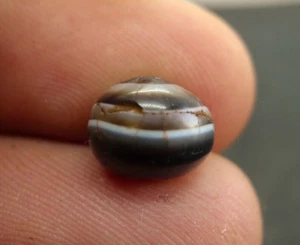 Perle Agate Collier Ancien Ancient Banded Agate Suleimani Bead Indus Tibet Dzi - Imagen 1 de 4
