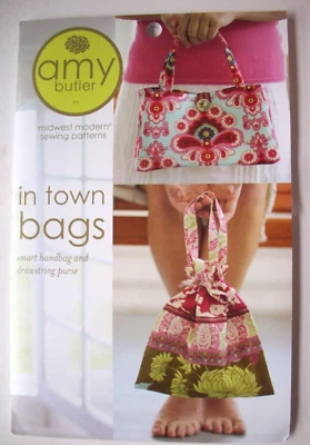 Amy Butler In Town bags handbag tote purse quilt sewing pattern *B2 - Image 1 of 2
