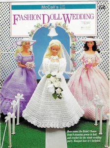 McCall's Knit Crochet Patterns WEDDING fits 11-1/2" Barbie *7 in cart ships free - Picture 1 of 5