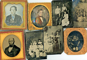 Victorian Photograph Collection Lot 2 Daguerreotype 5 Tin Type 2 Ambrotype