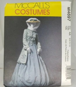 McCALLS 4697 MISSES Size AA 6-12 CIVIL WAR ERA COAT SKIRT SHAWL COSTUME PATTERN - Picture 1 of 2