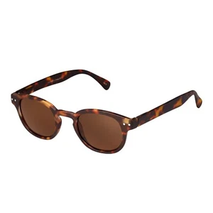 Brown Tortoiseshell Frame Adults Round Style Sunglasses Retro Glasses Mens Women - Picture 1 of 12