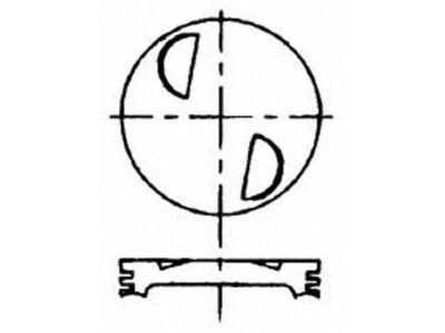 For 1973-1974 GMC C15/C1500 Suburban Piston Sealed Power 93232YWWY 7.4L V8 - Image 1 of 2