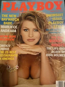 Play Boy Magazine March 1998 Baywatch Babe Marliece Andrada - Picture 1 of 2