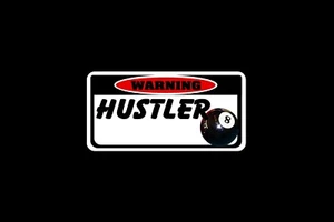 2 Eightball Hustler decals for Cuetec pool players funny sticker 8Ball - Picture 1 of 1