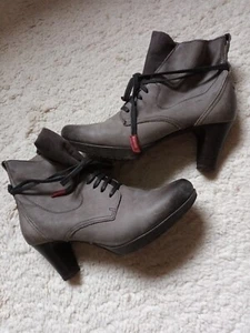 TAMARIS DAMEN STIEFEL schick STIEFELETTEN BOOTS GR: 40 grau geschnürt stylisch - Bild 1 von 3