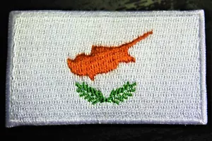PARCHE bordado bandera del país chipriota de Chipre *NUEVO* MEZCLA Y COMBINA COMPRA 3 GET - Imagen 1 de 1