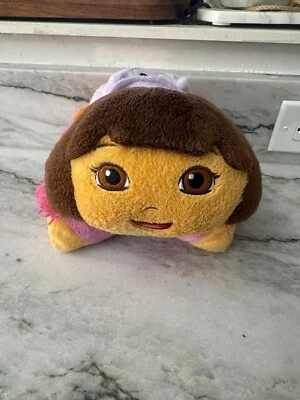 Pillow Pets DORA The Explorer Pee Wees Plush Nickelodeon Preowned Size 11” - Image 1 of 4