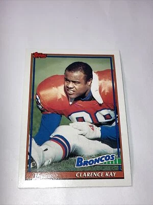 1991 TOPPS FOOTBALL BRONCOS #558 CLARENCE KAY . - Image 1 of 4
