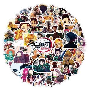 50 Japanese Anime Manga Demon Slayer Kimetsu No Yaiba Waterproof Vinyl Stickers