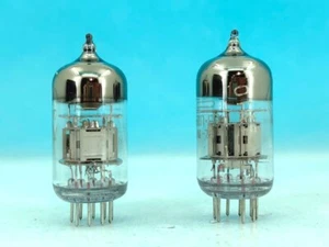 2 X 6N2P-EV  VOSKHOD Rocket Russian 6N2P Tubes 70.s MATCHED PAIR ECC83 - Picture 1 of 4