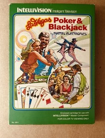 Intellivision Las Vegas Poker Blackjack CIB Cleaned & Tested EXCELLENT CONDITION