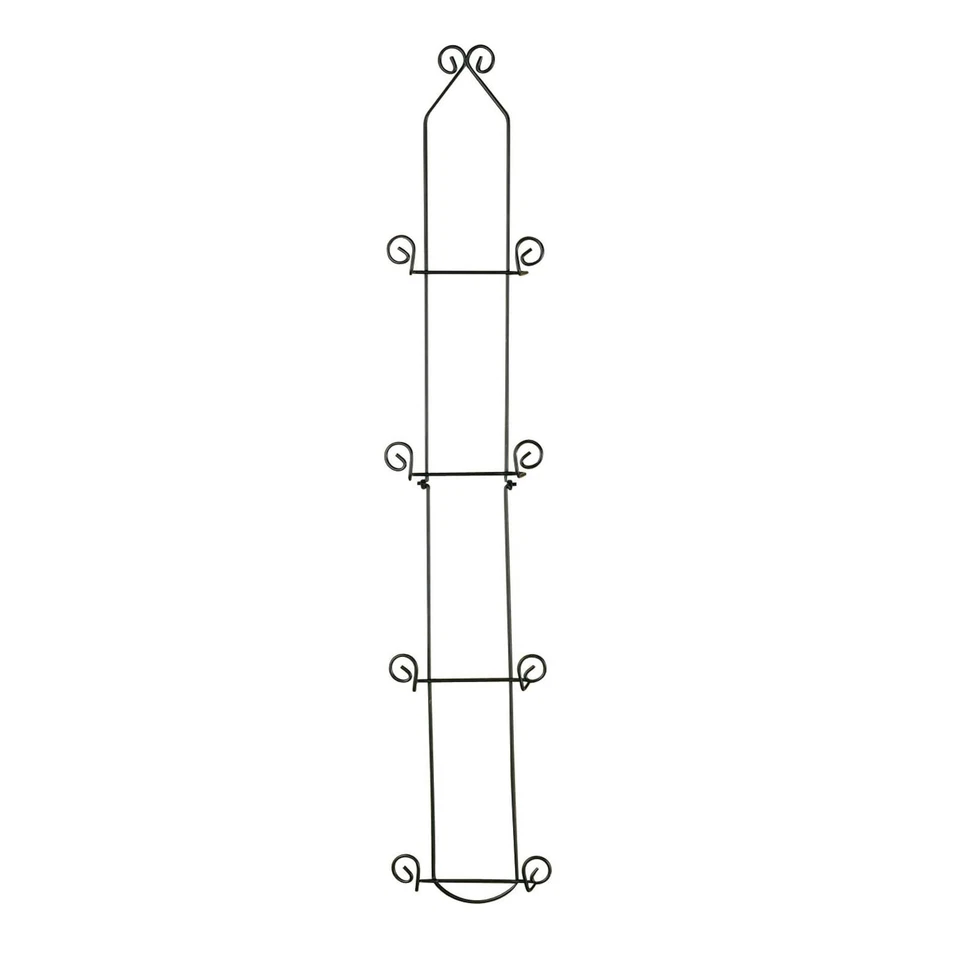 Vertical Wall Plate Rack, Black Display (4 Tiers) - Lightweight & Durable - C... - Image 1 of 4