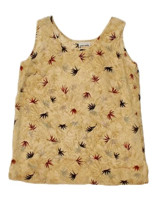 GERRY WEBER Womens See Through 2 Piece Set EU 42 Large Yellow Floral AR01 - Image 1 of 4