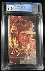 1986 Indiana Jones and the Temple of Doom VHS Sealed CGC 9.6 SEAL A+ - Bild 1 von 4