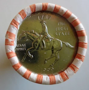 1999-D Delaware - 1st State Quarters -Brilliant Uncirculated  Unopened Bank Roll - Picture 1 of 4