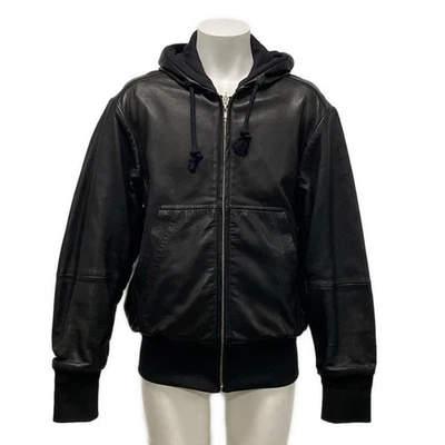 Jaqueta leve masculina pele de cordeiro preta Maison Margiela - S50AM0398 SY1400 - Imagem 1 de 4