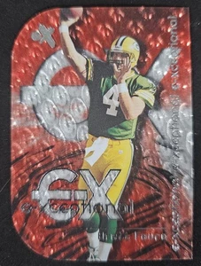 Fleer E-X Brett Favre E 2000 rojo excepcional #3 XC Packers - Imagen 1 de 2