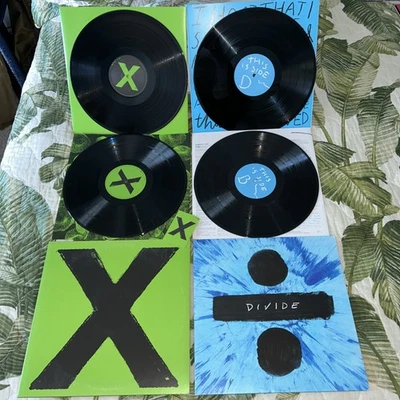 LOT 4 VINYL LP ALBUM Ed Sheeran Multiply Divide 180G VG++ Black X Lyrics Pop - Image 1 of 4