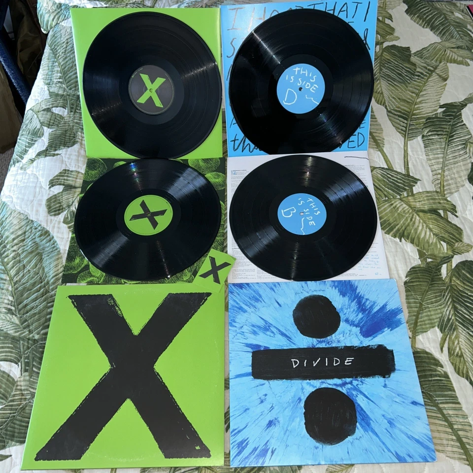 LOT 4 VINYL LP ALBUM Ed Sheeran Multiply Divide 180G VG++ Black X Lyrics Pop - Image 1 of 4