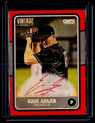 2025 Onyx Vintage #5/25 Red Eric Adler Auto - Image 1 of 2