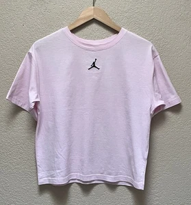 Jordan Pink Classic Crop T-Shirt Youth Girl -Size XL - Picture 1 of 7