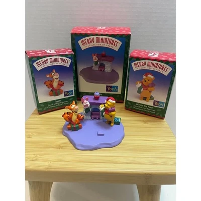 Lote de 3 Tigger Piglet Hallmark Merry Miniature's Pooh Bear 1999 Foto 1 de 4