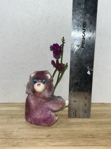 Vintage Pastel Bear Plush Clip On Pencil Hugger Retro 80s - Picture 1 of 6
