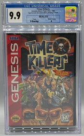 Time Killers Sega Genesis Clamshell Sealed New CGC 9.9 A Graded Black Pearl