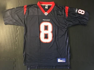 David Carr #8 - Houston Texans - Men's Size L Blue Jersey (Reebok On Field) - Picture 1 of 5