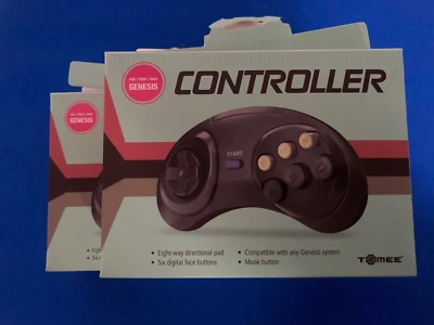 Sega Genesis 6 button controllers x 2 - Image 1 of 2
