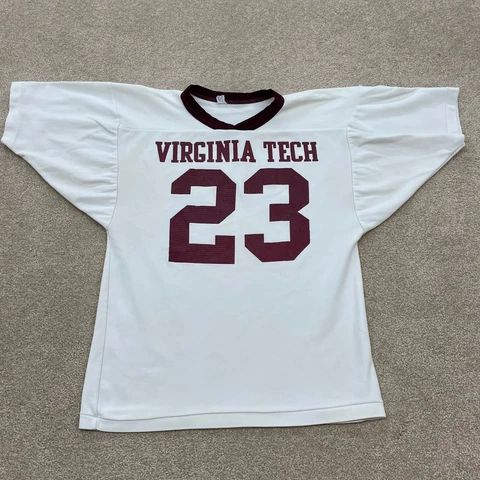 Virginia Tech Jersey Men XS NCAA College Vintage 80s Lacrosse Football 23 Hokies Cover
