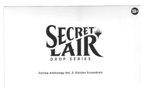 MTG Secret Lair Outlaw Anthology Vol. 2: Sinister Scoundrels [SEALED NON-FOIL] - Picture 1 of 3