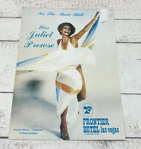 Juliet Prowse Frontier Hotel Las Vegas Nevada años 70 bailarina 8"x 5" - Imagen 1 de 2