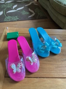 2 pairs of used dress up high heeled shoes for young girls - Picture 1 of 5
