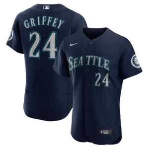 Ken Griffey Jr. Seattle Mariners Nike Alternate Authentic Official Player Jersey - Picture 1 of 12