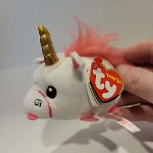 TEENY TY FLUFFY Unicorn Despicable Me3 2017 Stackable- F - Picture 1 of 4