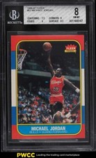 1986 Fleer Basketball Michael Jordan ROOKIE RC #57 BGS 8 NM-MT