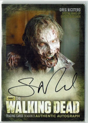 The Walking Dead Season 3 Part 2 TWD Auto Autograph Card A13 Greg Nicotero - Image 1 of 2