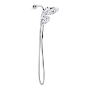 KOHLER 1.75-GPM Dual Fixed Shower Head Wall-Mount + Handheld Polished Chrome - Picture 1 of 1