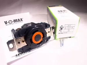 RECEPTÁCULO DE BLOQUEO LEVITON 2710 125/250V 30A 3P 4W 3PH NEMA L14-30R - Imagen 1 de 4