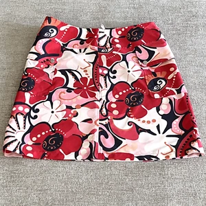 Marc Aurel Womens Size 38 A-Line Knee-Length Flower Print Skirt Pockets Lined - Picture 1 of 10