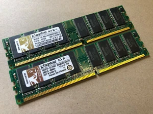 KINGSTON KVR 99U5216-037.A00LF KVR400X64C3AK2/1G RAM/memory 2 PIEZAS - Imagen 1 de 1