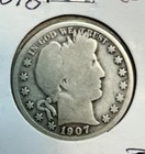 1907 O Barber Half Vg (Check My Other Listings)